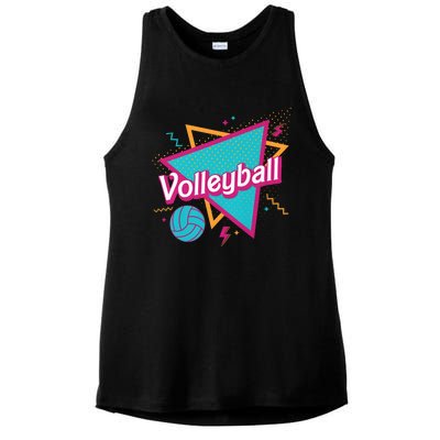 Volleyball Player Lover Ball Ladies PosiCharge Tri-Blend Wicking Tank