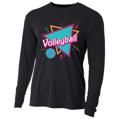 Volleyball Player Lover Ball Cooling Performance Long Sleeve Crew