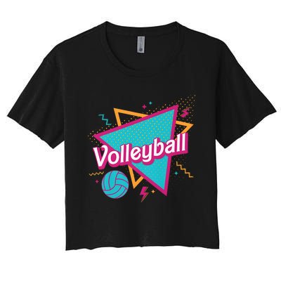 Volleyball Player Lover Ball Women's Crop Top Tee