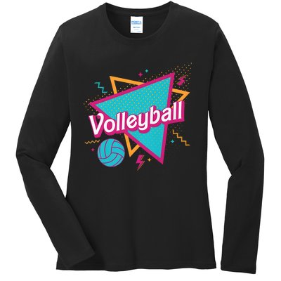 Volleyball Player Lover Ball Ladies Long Sleeve Shirt