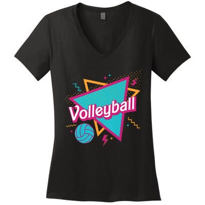 Volleyball Player Lover Ball Women's V-Neck T-Shirt