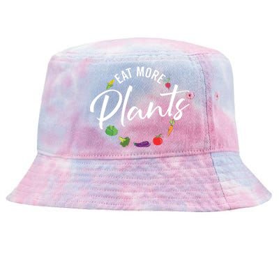 Veganism Plant Lover Eat More Plants Kale Vegan Tie-Dyed Bucket Hat