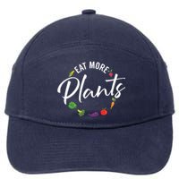 Veganism Plant Lover Eat More Plants Kale Vegan 7-Panel Snapback Hat