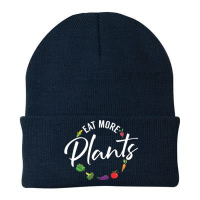 Veganism Plant Lover Eat More Plants Kale Vegan Knit Cap Winter Beanie