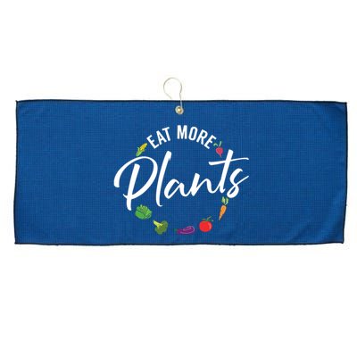 Veganism Plant Lover Eat More Plants Kale Vegan Large Microfiber Waffle Golf Towel