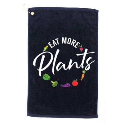 Veganism Plant Lover Eat More Plants Kale Vegan Platinum Collection Golf Towel