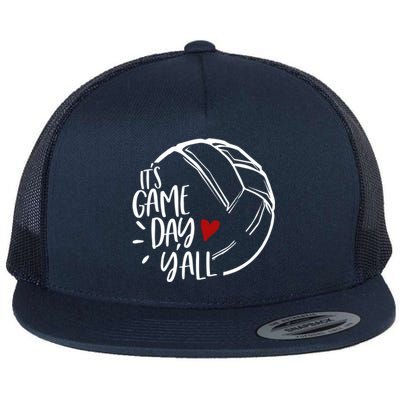 Volleyball Player Love Volleyball Mom Cool Gift Flat Bill Trucker Hat