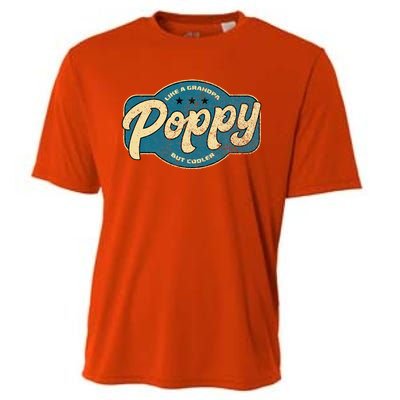 Vintage Poppy Like A Grandpa But Cooler Grandpa Poppy Cooling Performance Crew T-Shirt