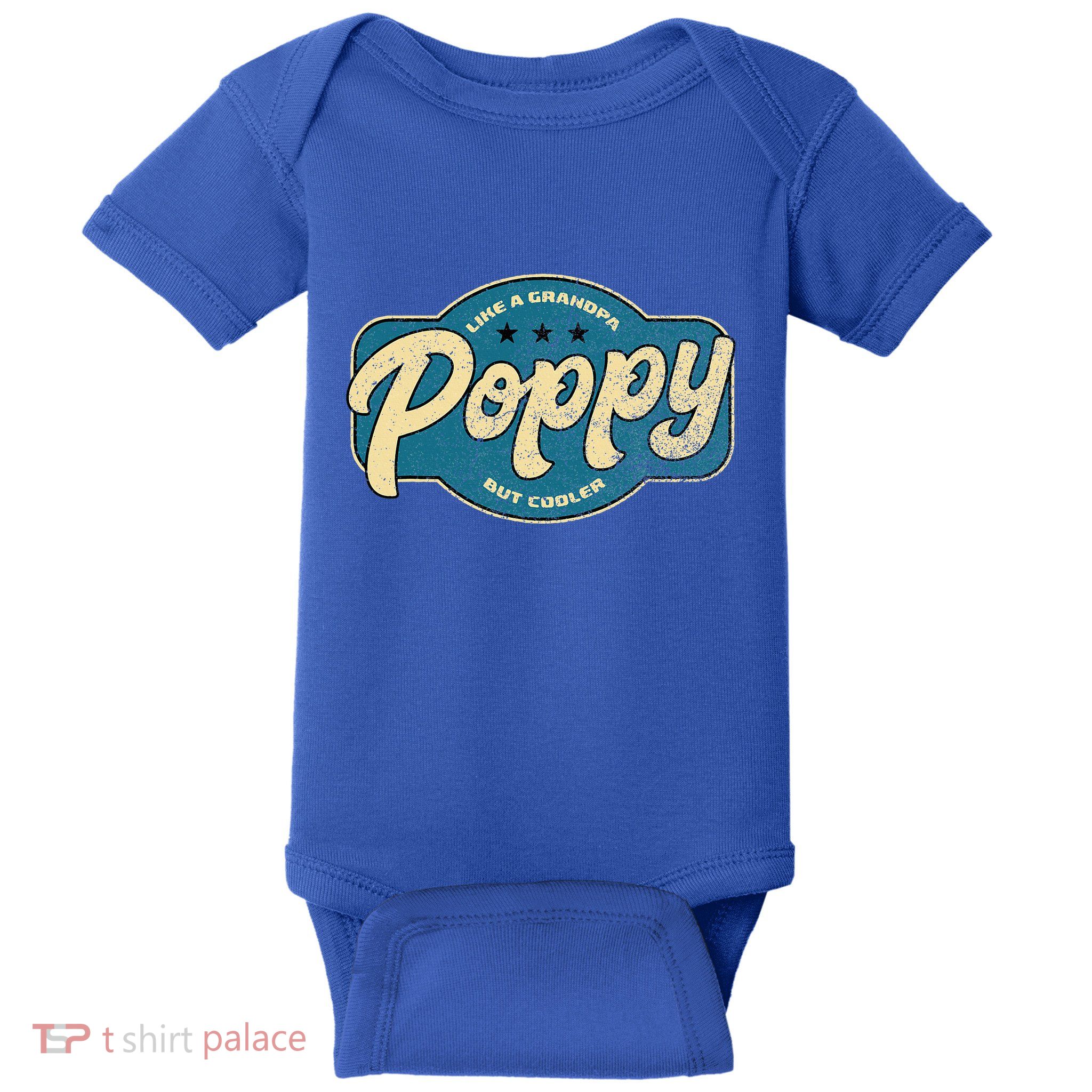 Vintage Poppy Like A Grandpa But Cooler Grandpa Poppy Baby Bodysuit