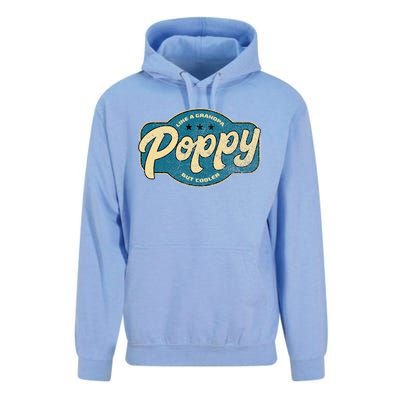 Vintage Poppy Like A Grandpa But Cooler Grandpa Poppy Unisex Surf Hoodie