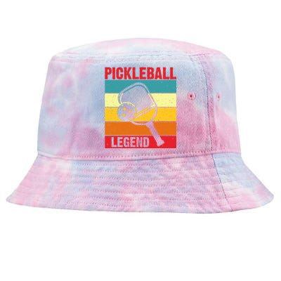 Vintage Pickleball Legend Paddles Player Sport Gift Tie-Dyed Bucket Hat