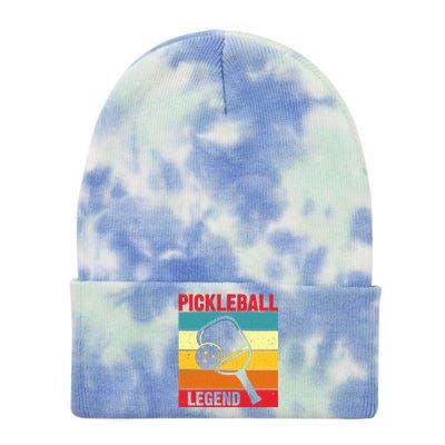 Vintage Pickleball Legend Paddles Player Sport Gift Tie Dye 12in Knit Beanie