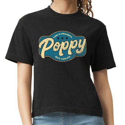Vintage Poppy Like A Grandpa But Cooler Grandpa Poppy Comfort Colors Boxy T-Shirt