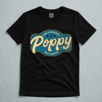 Vintage Poppy Like A Grandpa But Cooler Grandpa Poppy T-Shirt