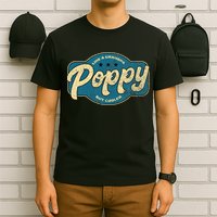 Vintage Poppy Like A Grandpa But Cooler Grandpa Poppy T-Shirt