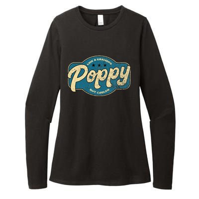 Vintage Poppy Like A Grandpa But Cooler Grandpa Poppy Womens CVC Long Sleeve Shirt