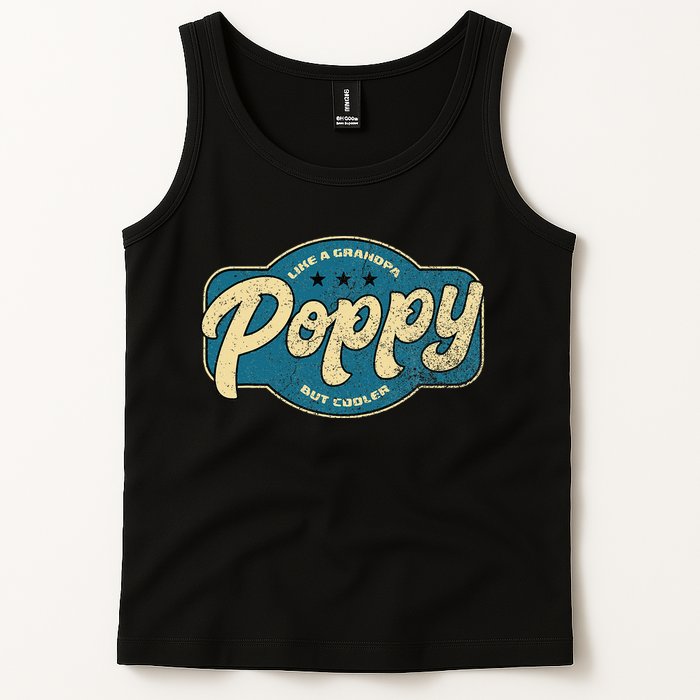 Vintage Poppy Like A Grandpa But Cooler Grandpa Poppy Tank Top