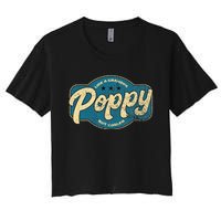 Vintage Poppy Like A Grandpa But Cooler Grandpa Poppy Women's Crop Top Tee