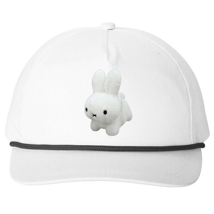 Vintage Peluche Miffy White Rabbit Cute Snapback Five-Panel Rope Hat