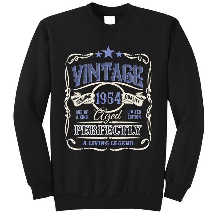 Vintage Premium Made In 1954 Classic Birthday Sweatshirt