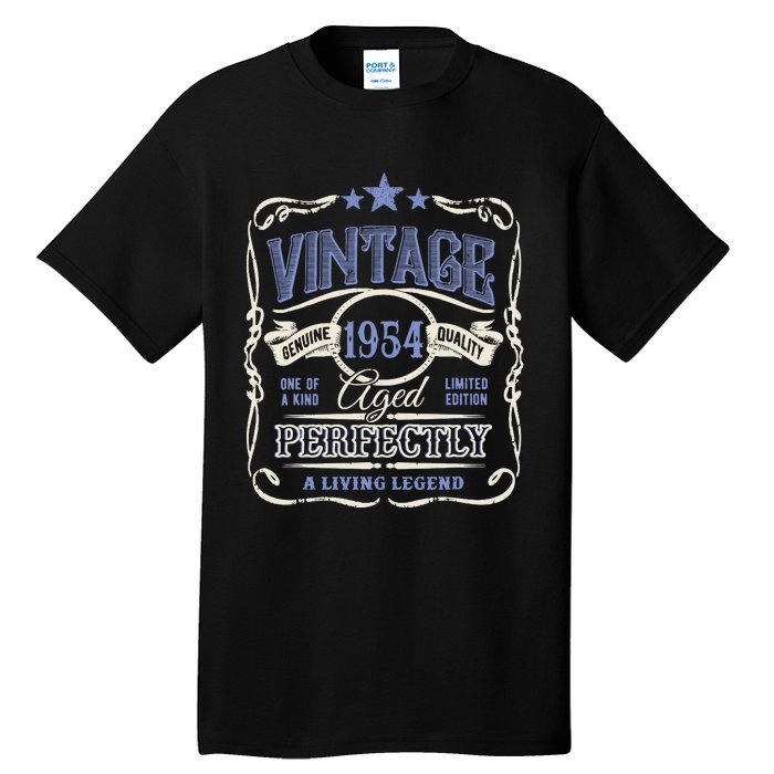 Vintage Premium Made In 1954 Classic Birthday Tall T-Shirt