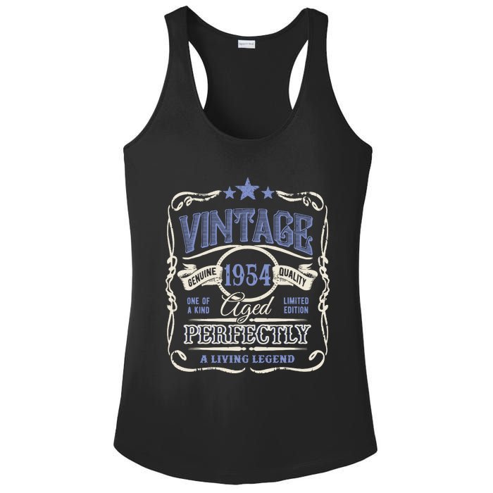 Vintage Premium Made In 1954 Classic Birthday Ladies PosiCharge Competitor Racerback Tank