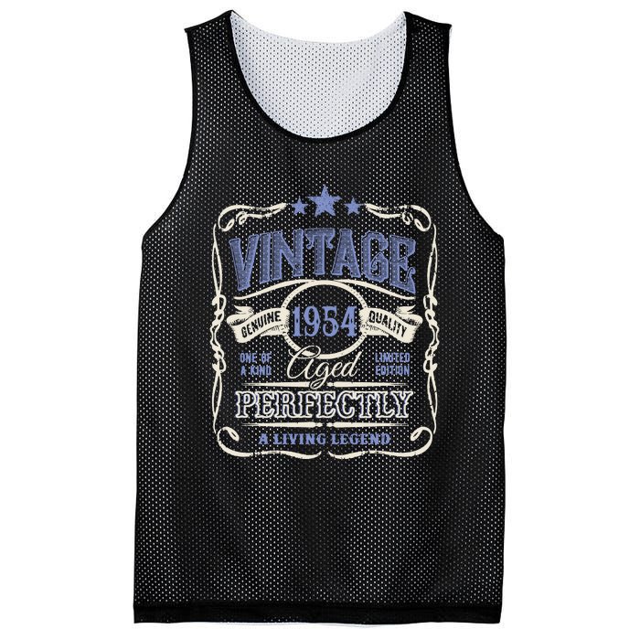 Vintage Premium Made In 1954 Classic Birthday Mesh Reversible Basketball Jersey Tank