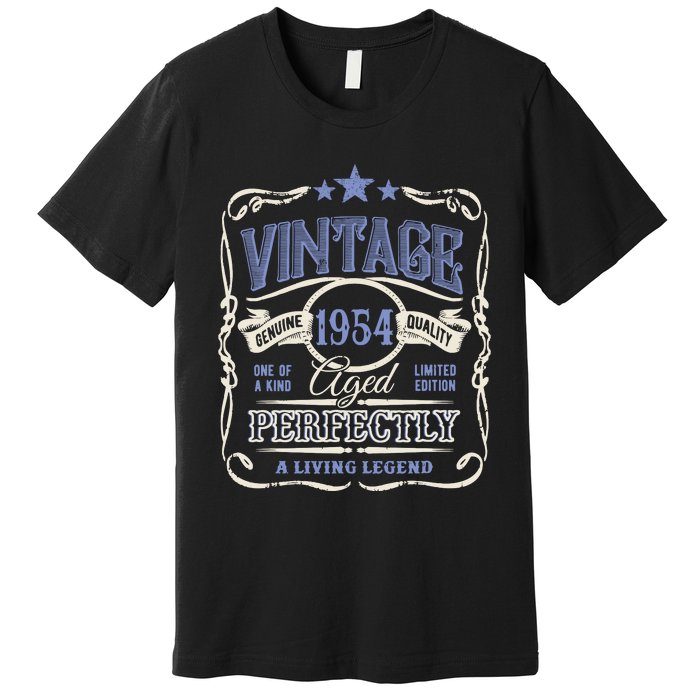 Vintage Premium Made In 1954 Classic Birthday Premium T-Shirt