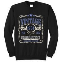 Vintage Premium Made In 1954 Classic Birthday Tall Sweatshirt