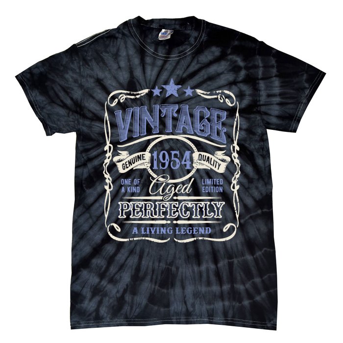 Vintage Premium Made In 1954 Classic Birthday Tie-Dye T-Shirt