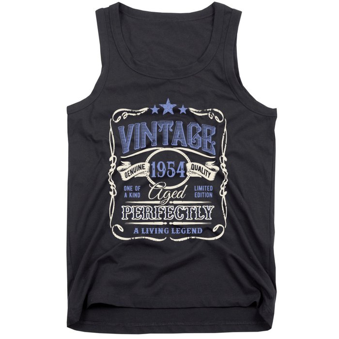 Vintage Premium Made In 1954 Classic Birthday Tank Top