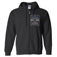 Vintage Premium Made In 1954 Classic Birthday Full Zip Hoodie