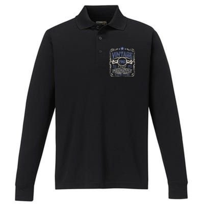 Vintage Premium Made In 1961 Classic Birthday Performance Long Sleeve Polo