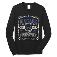 Vintage Premium Made In 1961 Classic Birthday Long Sleeve Shirt