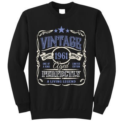 Vintage Premium Made In 1961 Classic Birthday Sweatshirt