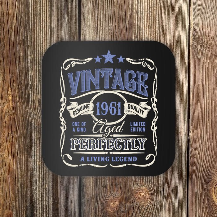 Vintage Premium Made In 1961 Classic Birthday Coaster