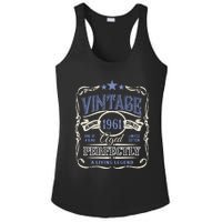 Vintage Premium Made In 1961 Classic Birthday Ladies PosiCharge Competitor Racerback Tank