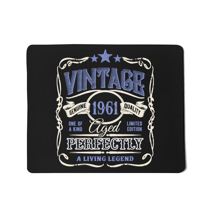 Vintage Premium Made In 1961 Classic Birthday Mousepad