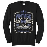 Vintage Premium Made In 1961 Classic Birthday Tall Sweatshirt