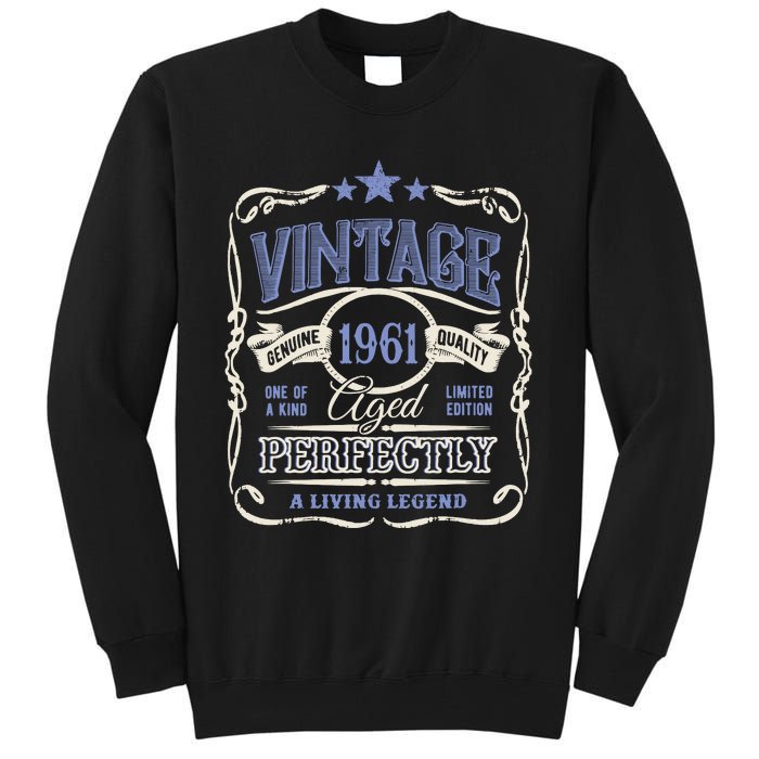 Vintage Premium Made In 1961 Classic Birthday Tall Sweatshirt