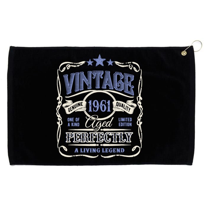 Vintage Premium Made In 1961 Classic Birthday Grommeted Golf Towel