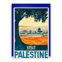 Vintage Poster Middle East Artcute Giftvisit Palestine Cool Gift Poster