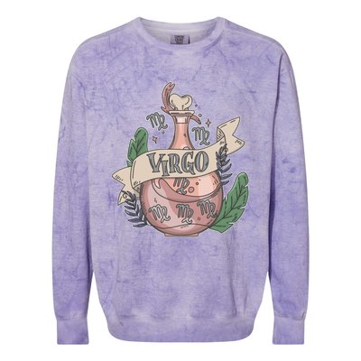 Virgo Potion Magical Astrology Gift Colorblast Crewneck Sweatshirt