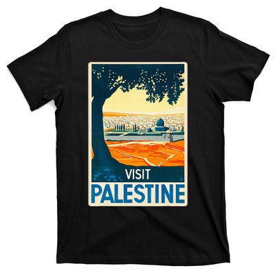 Vintage Poster Middle East Art Visit Palestine T-Shirt