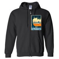 Vintage Poster Middle East Art Visit Palestine Full Zip Hoodie