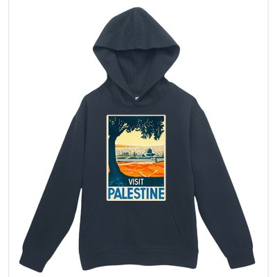 Vintage Poster Middle East Art Visit Palestine Urban Pullover Hoodie