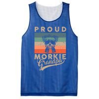 Vintage Proud Morkie Dog Grandpa Dog Owner FatherS Day Xmas Gift Mesh Reversible Basketball Jersey Tank