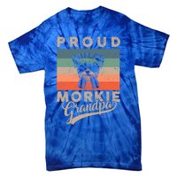 Vintage Proud Morkie Dog Grandpa Dog Owner FatherS Day Xmas Gift Tie-Dye T-Shirt