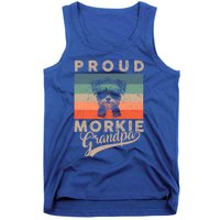 Vintage Proud Morkie Dog Grandpa Dog Owner FatherS Day Xmas Gift Tank Top