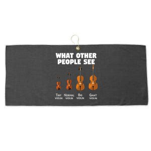 Violin Player Music Orchestra Gift Meaningful Gift Large Microfiber Waffle Golf Towel